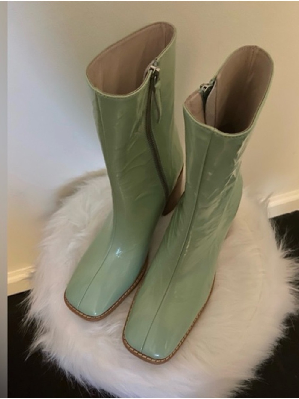 New Free People Intentionally Blank Happy Heel Boots Size 8 MSRP: $250 Leather